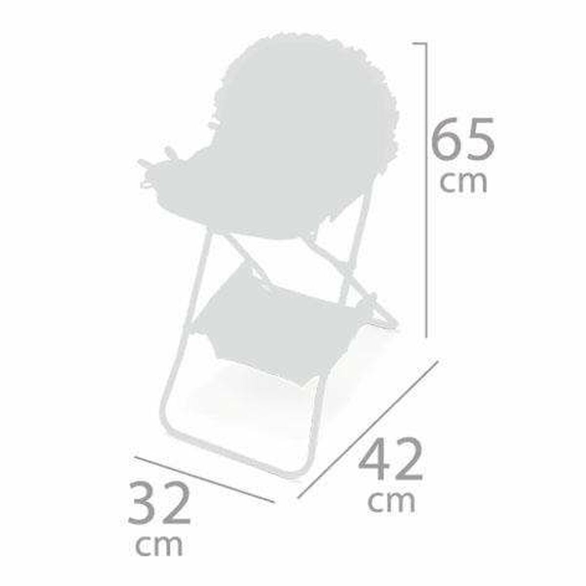 Scaun pentru Păpuși Decuevas Ocean Fantasy Scaun înalt 65 x 32 x 42 cm - Jucarii si jocuri, Păpuși și accesorii