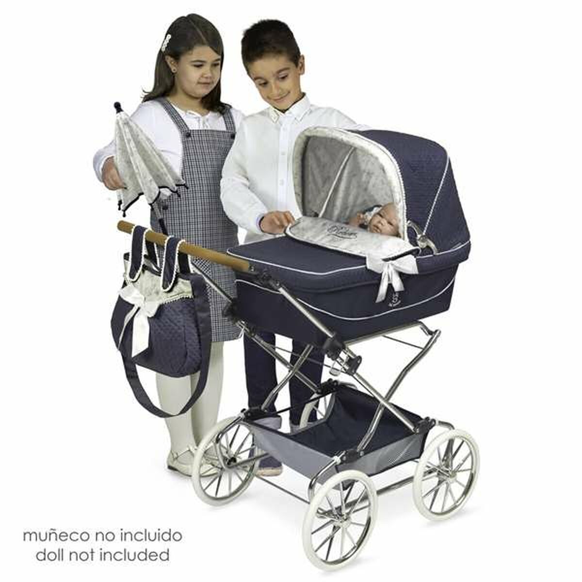 Cărucior pentru Păpuși Decuevas Vintage 40 x 90 x 90 cm - Jucarii si jocuri, Păpuși și accesorii