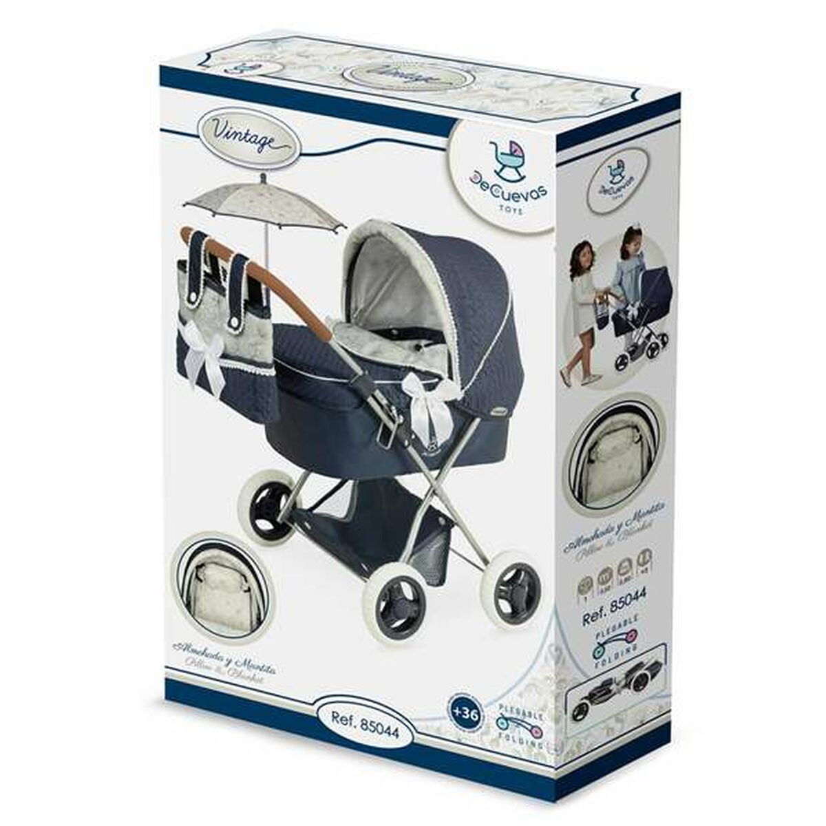 Cărucior pentru Păpuși Decuevas Vintage 38 x 65 x 60 cm - Jucarii si jocuri, Păpuși și accesorii