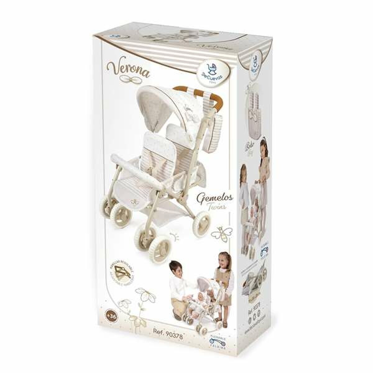 Cărucior pentru Păpuși Decuevas Verona Geamănă - Jucarii si jocuri, Păpuși și accesorii