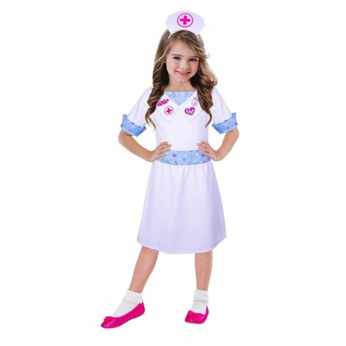 Costum Deghizare pentru Copii DISTROLLER Tania Alb Asistentă - Jucarii si jocuri, Costume și accesorii