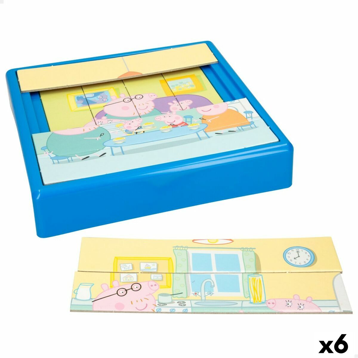 Puzzle pentru Copii Peppa Pig 25 Piese 19 x 4 x 19 cm (6 Unități) - Jucarii si jocuri, Păpuși și accesorii