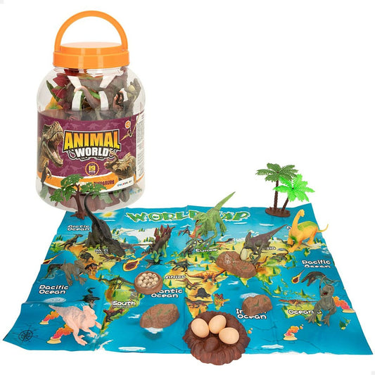 Playset Colorbaby 19 Piese 6 Unități 17 x 9 x 6 cm Dinozauri - Jucarii si jocuri, Păpuși și figurine