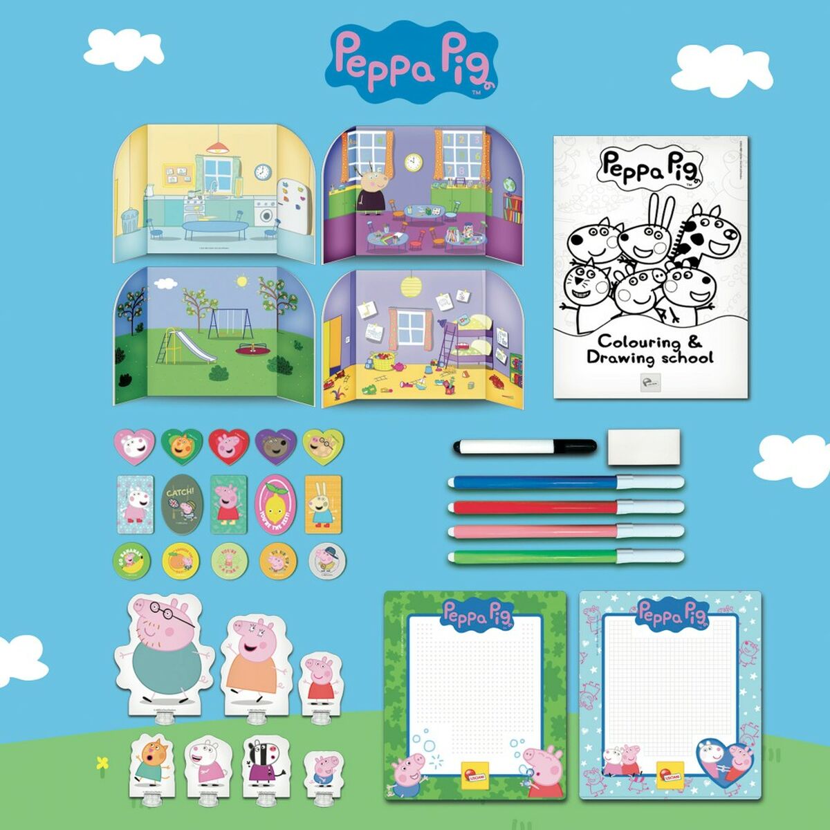 Joc Educativ Peppa Pig 23 x 31 x 9 cm (6 Unități) - Jucarii si jocuri, Jocuri și accesorii