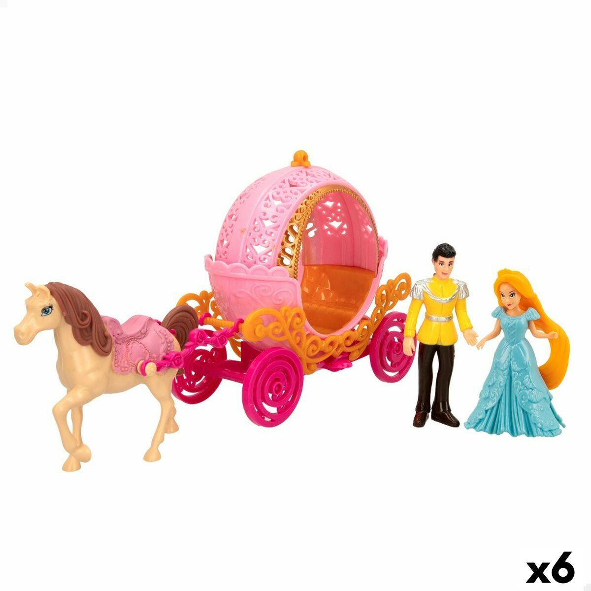 Playset Colorbaby Isabella 6 Unități 28,5 x 14,5 x 7 cm Trăsură - Jucarii si jocuri, Păpuși și figurine