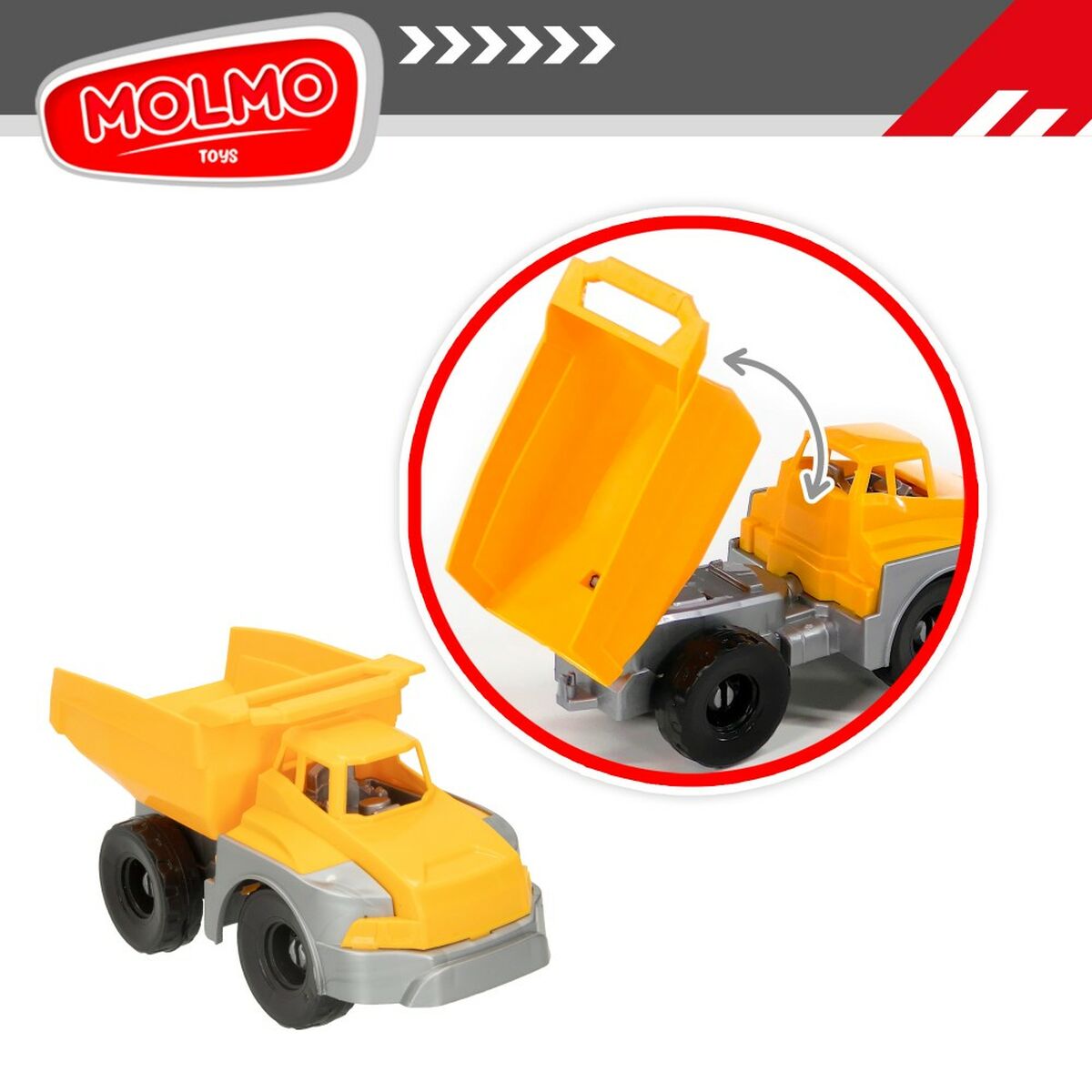 Vehicule de Construcție Colorbaby 31 x 41 x 9,5 cm (4 Unități) 3 Piese - Jucarii si jocuri, Vehicule