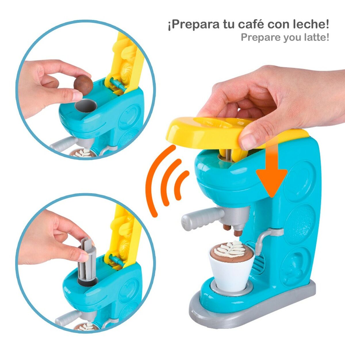Joc Creativ de Plastilină PlayGo (2 Unități) Cafetieră - Jucarii si jocuri, Activități creative