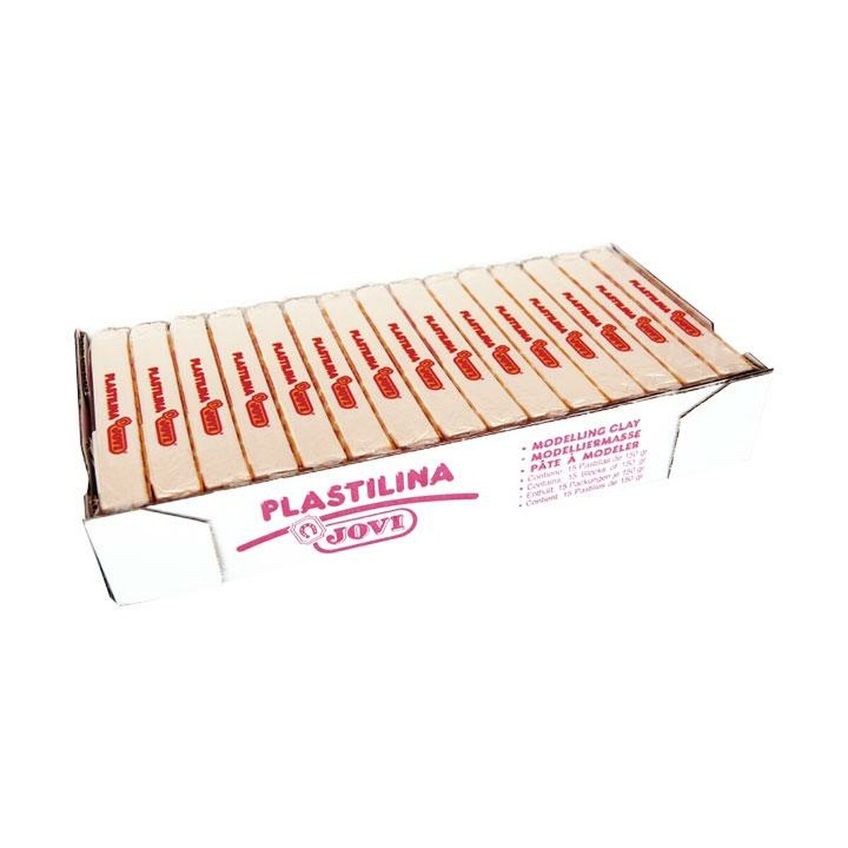 Plastilină Jovi Alb 150 g 15 Piese (4 Unități) - Jucarii si jocuri, Activități creative