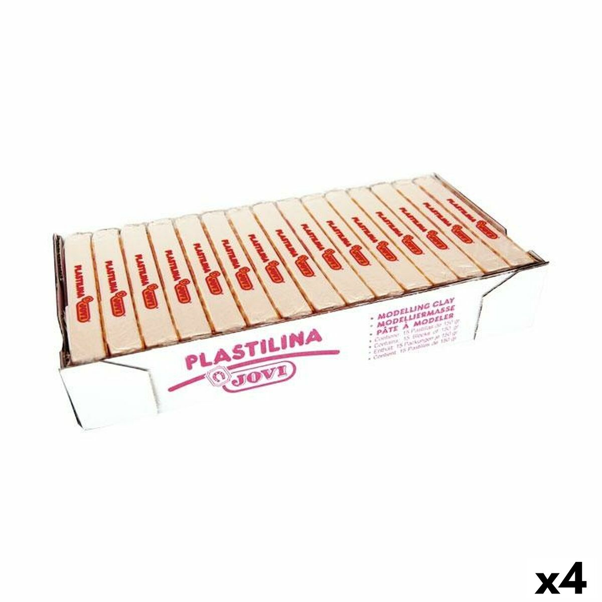 Plastilină Jovi Alb 150 g 15 Piese (4 Unități) - Jucarii si jocuri, Activități creative