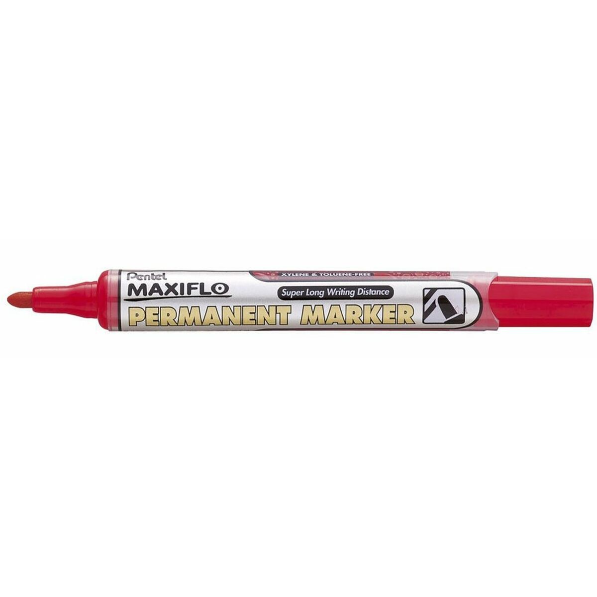 Marker permanent Pentel NLF50 Roșu 12 Piese (12 Unități) - Birou și papetărie, Pixuri, creioane și articole de scris