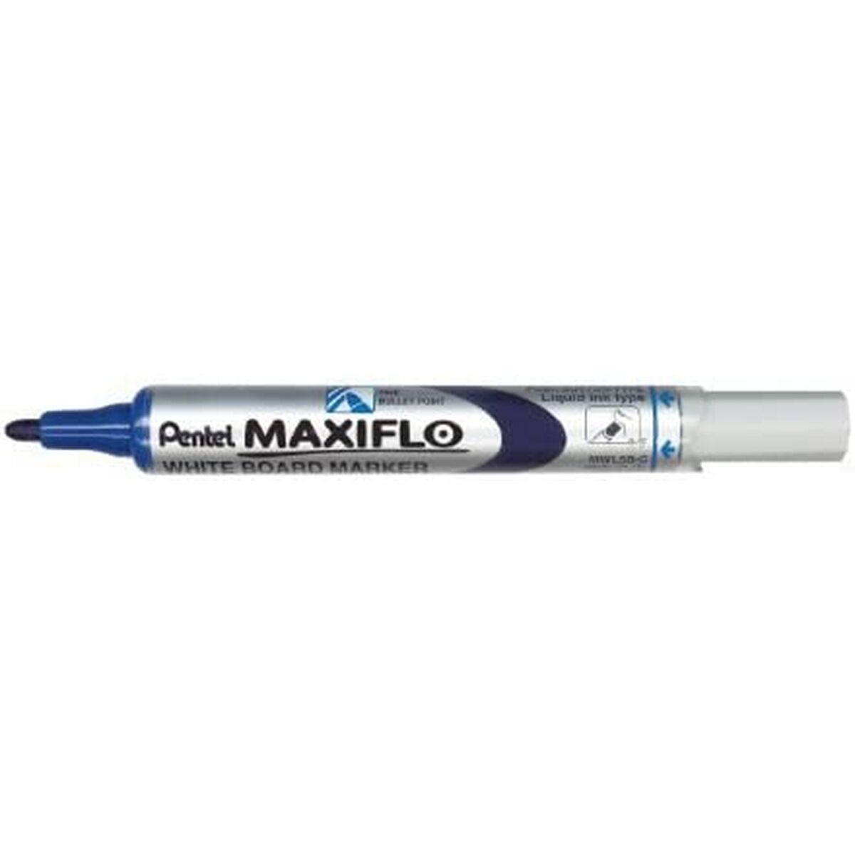 Markere cu cretă lichidă Pentel Maxiflo MWL-5S Albastru (12 Piese) - Birou și papetărie, Pixuri, creioane și articole de scris