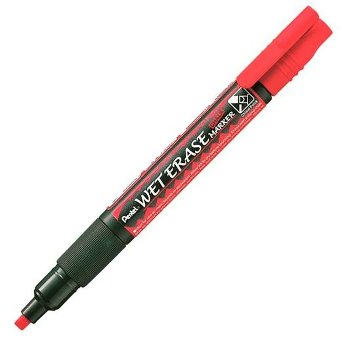 Markere cu cretă lichidă Pentel Wet Erase Roșu (12 Piese) - Birou și papetărie, Pixuri, creioane și articole de scris