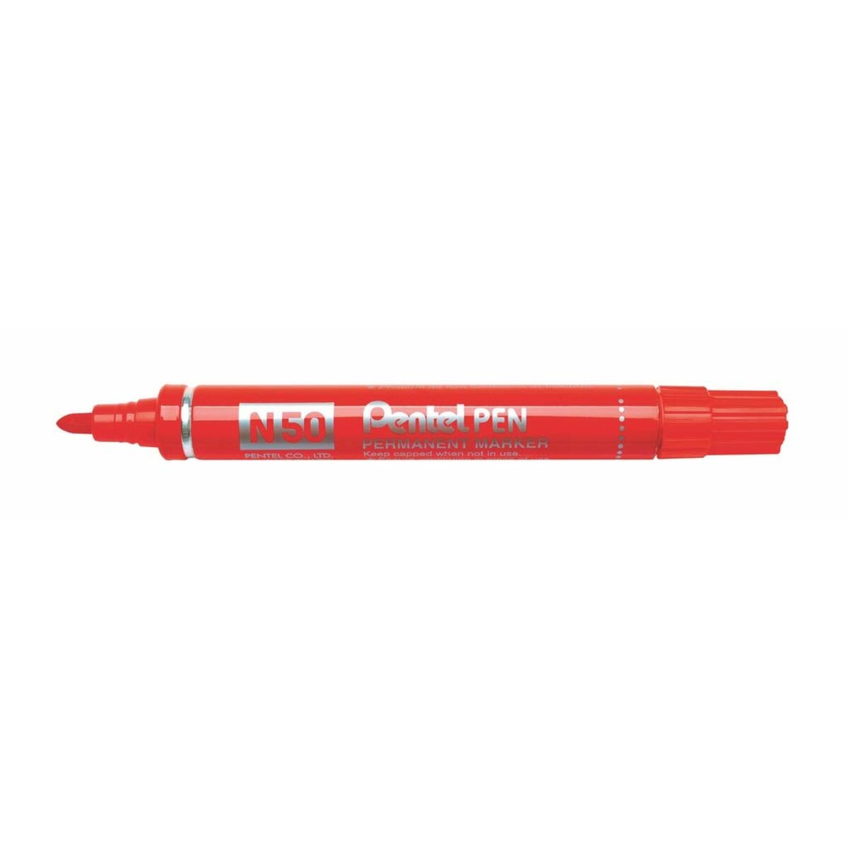Marker permanent Pentel N50-BE Roșu 12 Piese - Birou și papetărie, Pixuri, creioane și articole de scris