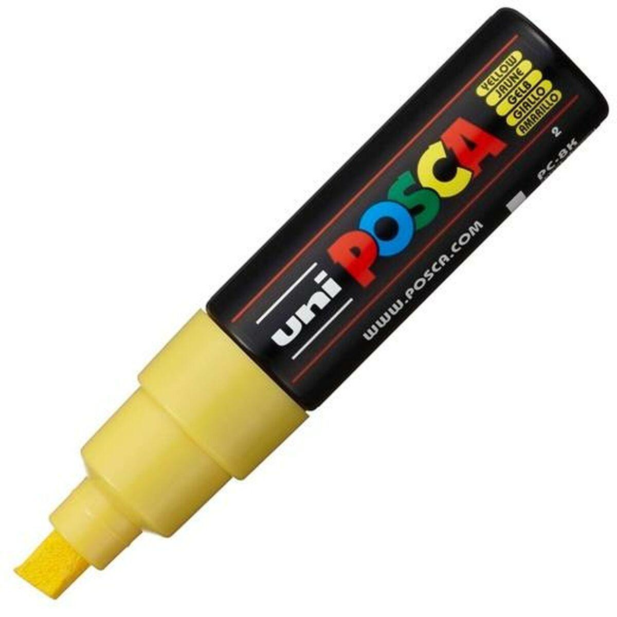 Carioci POSCA PC-8K Galben (6 Unități) - Birou și papetărie, Pixuri, creioane și articole de scris