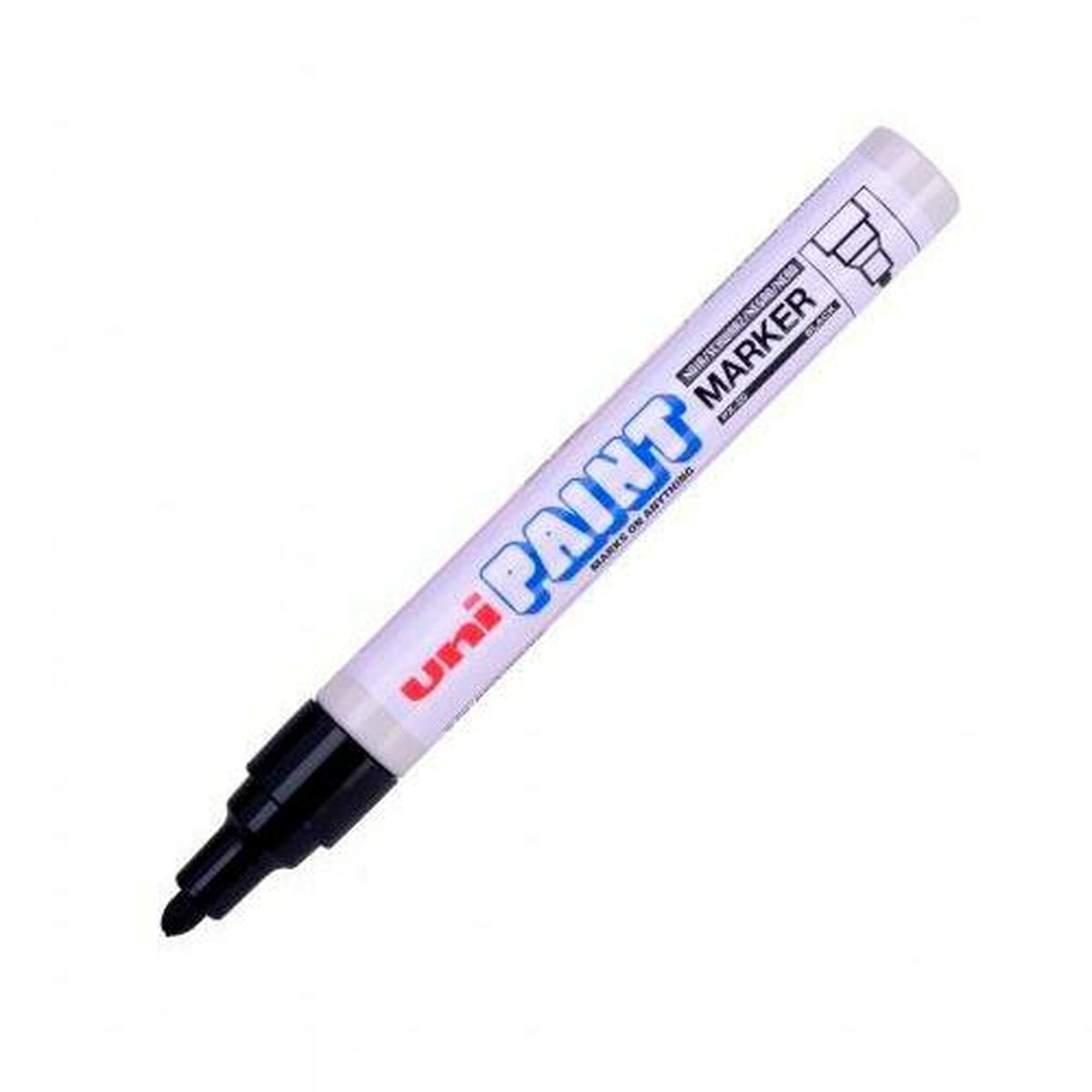Marker permanent Uni-Ball PX-20 Negru (12 Unități) - Birou și papetărie, Pixuri, creioane și articole de scris