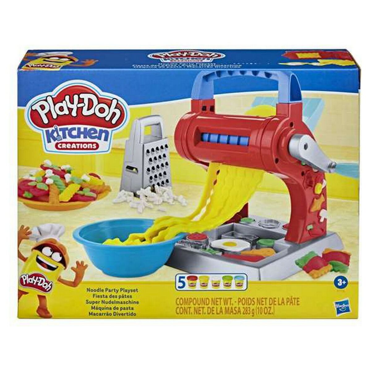 Joc de Plastilină Playdoh Noodle Party Hasbro E77765L00 Multicolor (5 Piese) - Jucarii si jocuri, Activități creative