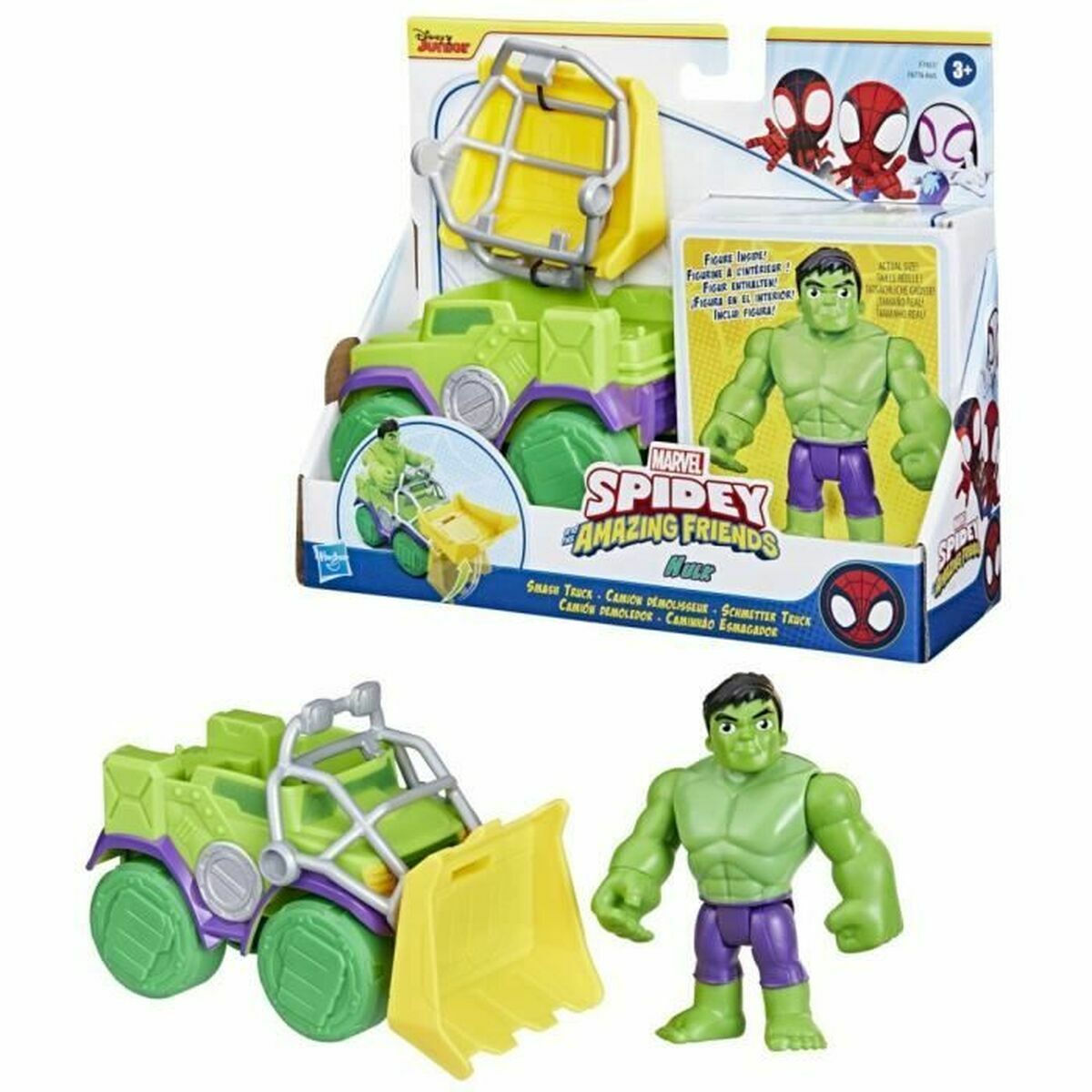 Playset Hasbro Spidey Amazing Friends Hulk Verde - Jucarii si jocuri, Activități creative