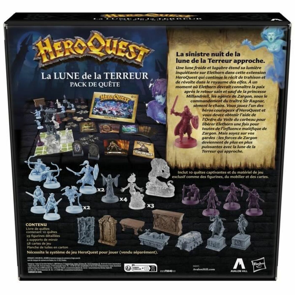 Joc de Masă Hasbro Hero Quest: La Lune de la Terreur (Expansion Pack) (FR) - Jucarii si jocuri, Jocuri și accesorii