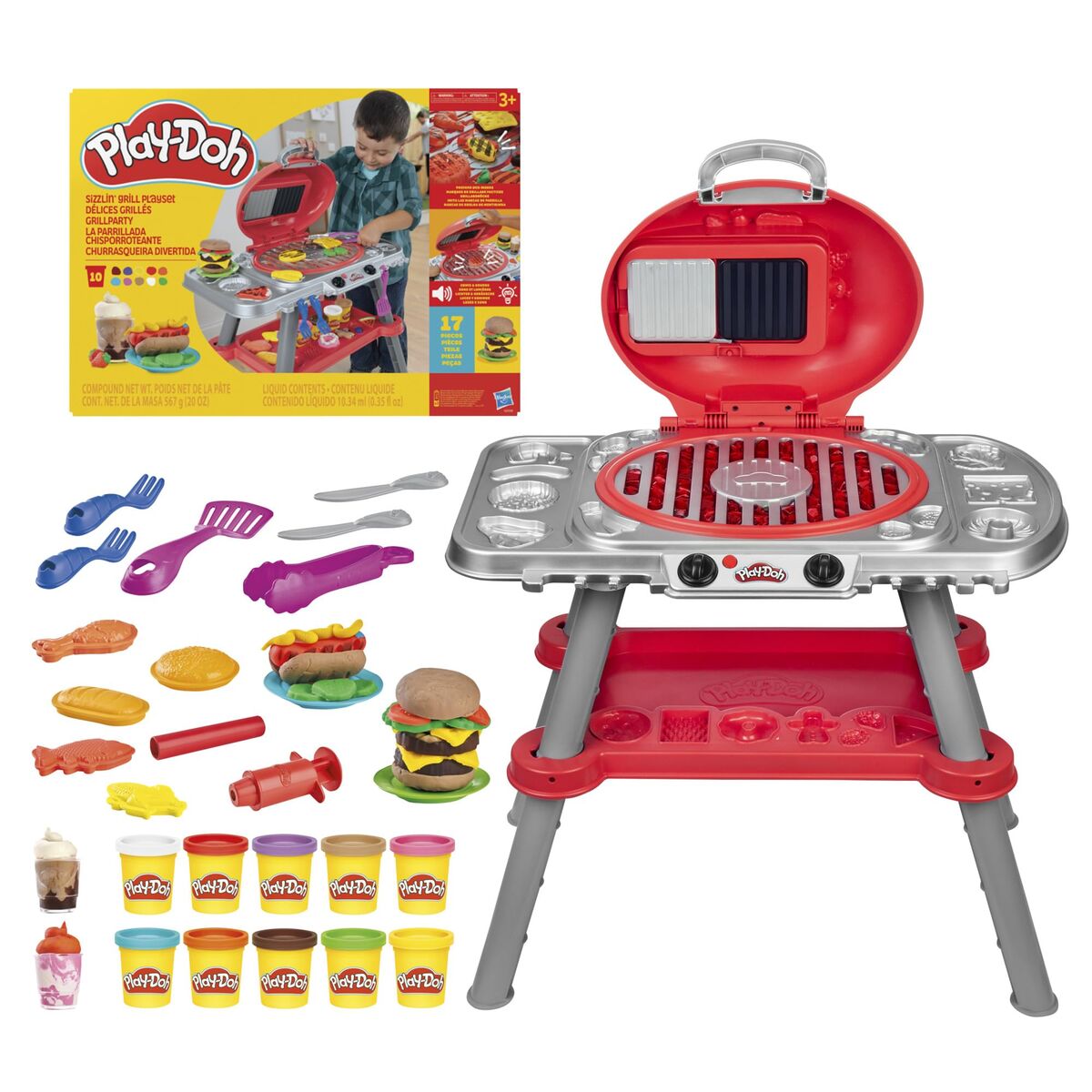 Joc de Plastilină Play-Doh Grilled Delights - Jucarii si jocuri, Activități creative