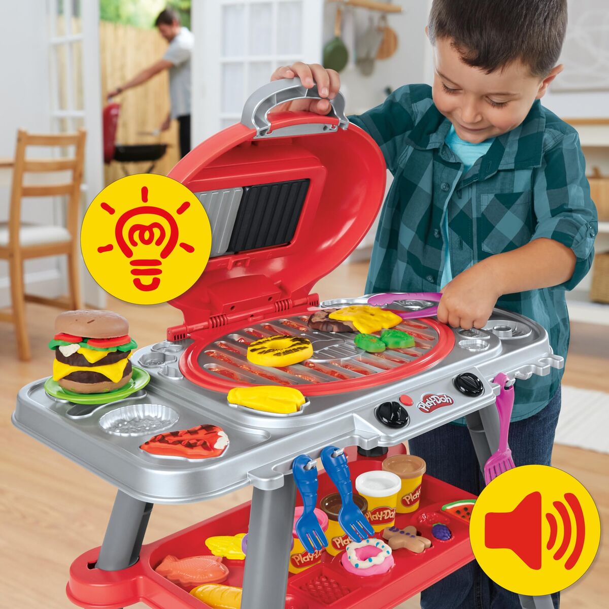 Joc de Plastilină Play-Doh Grilled Delights - Jucarii si jocuri, Activități creative