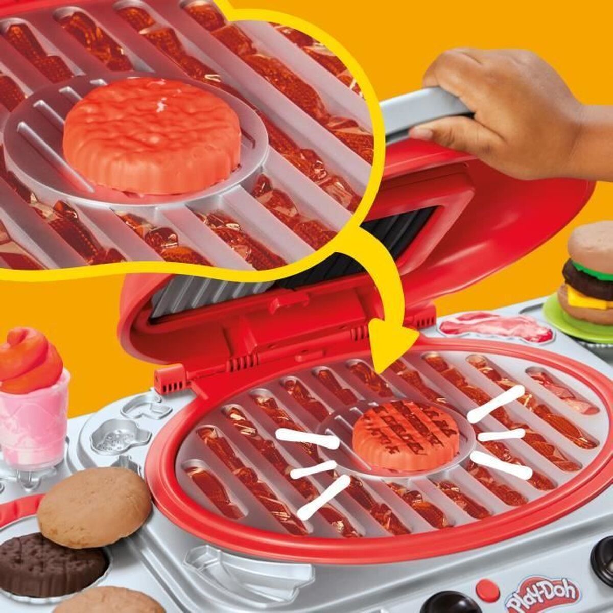 Joc de Plastilină Play-Doh Grilled Delights - Jucarii si jocuri, Activități creative