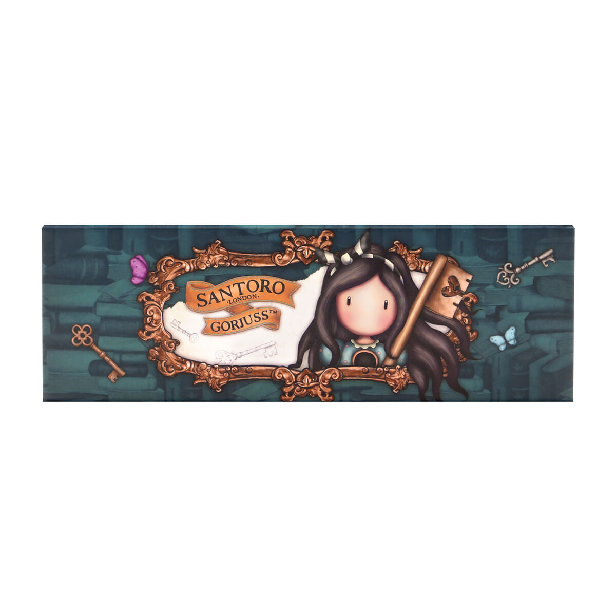 Geantă Universală Gorjuss Curiosity Cutie Gri Verde (20.2 x 4 x 7 cm) - Birou și papetărie, Material școlar și educațional