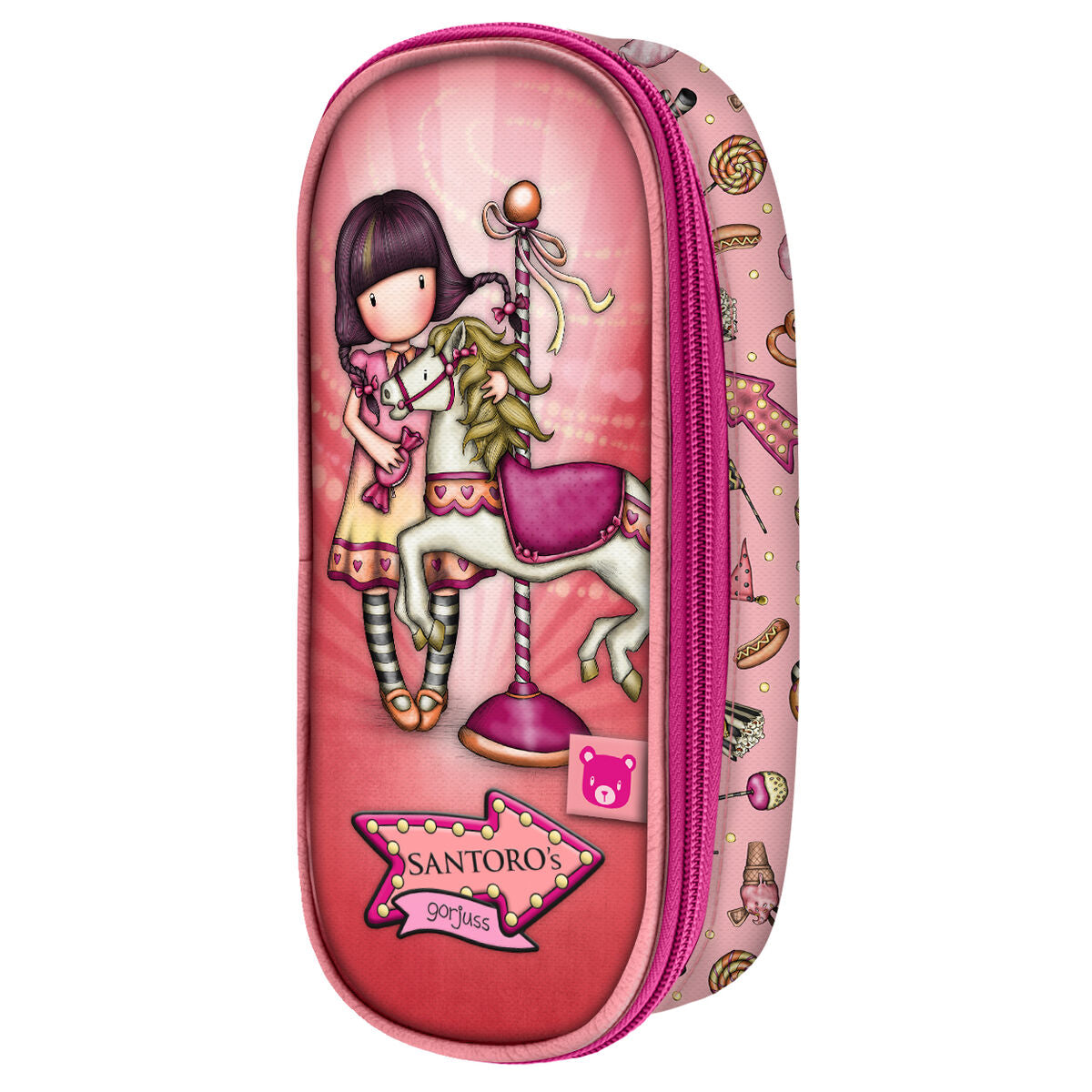 Penar Școlar Gorjuss Carousel Somon (10 x 23 x 6 cm) - Birou și papetărie, Material școlar și educațional