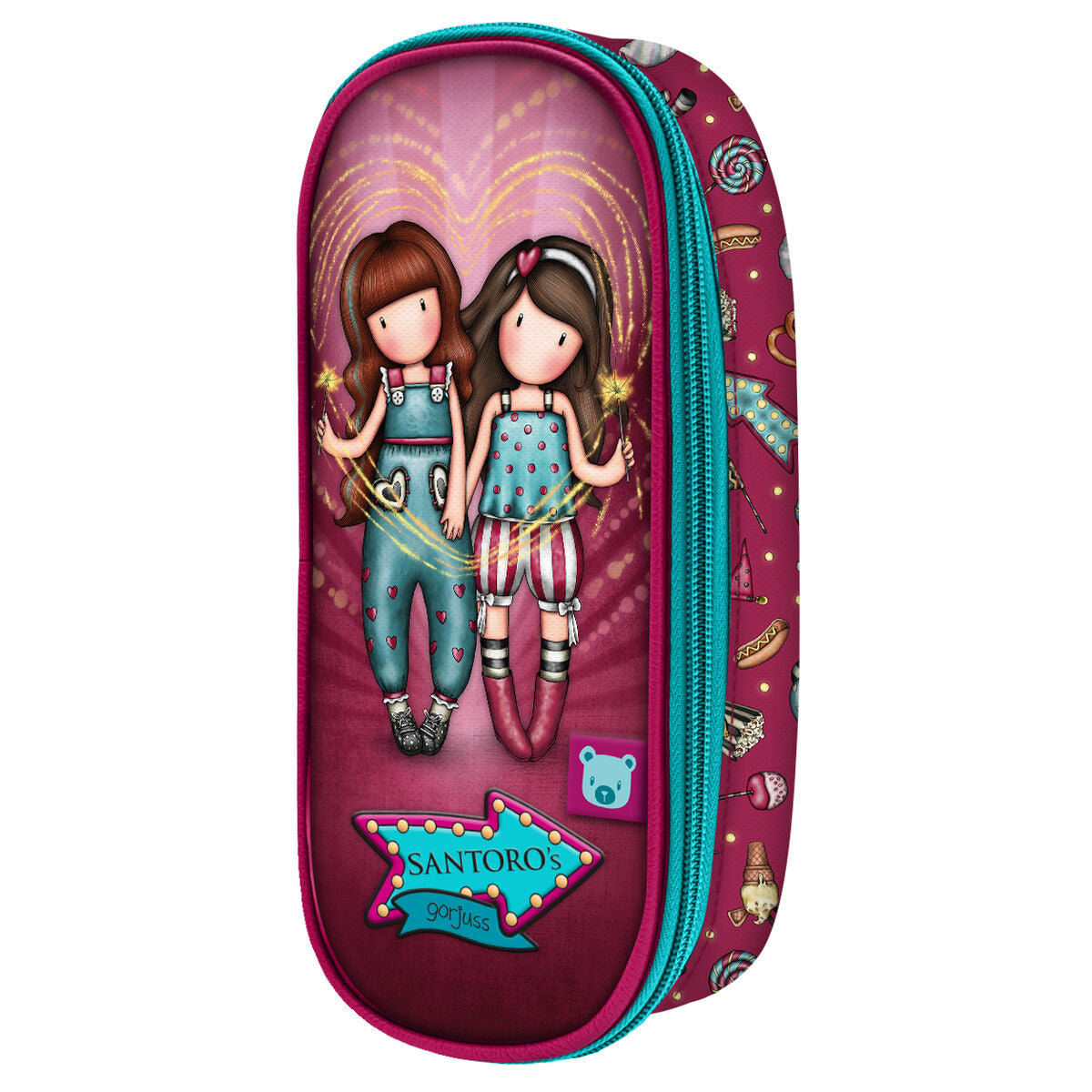 Penar Școlar Gorjuss Fireworks Castaniu (10 x 23 x 6 cm) - Birou și papetărie, Material școlar și educațional