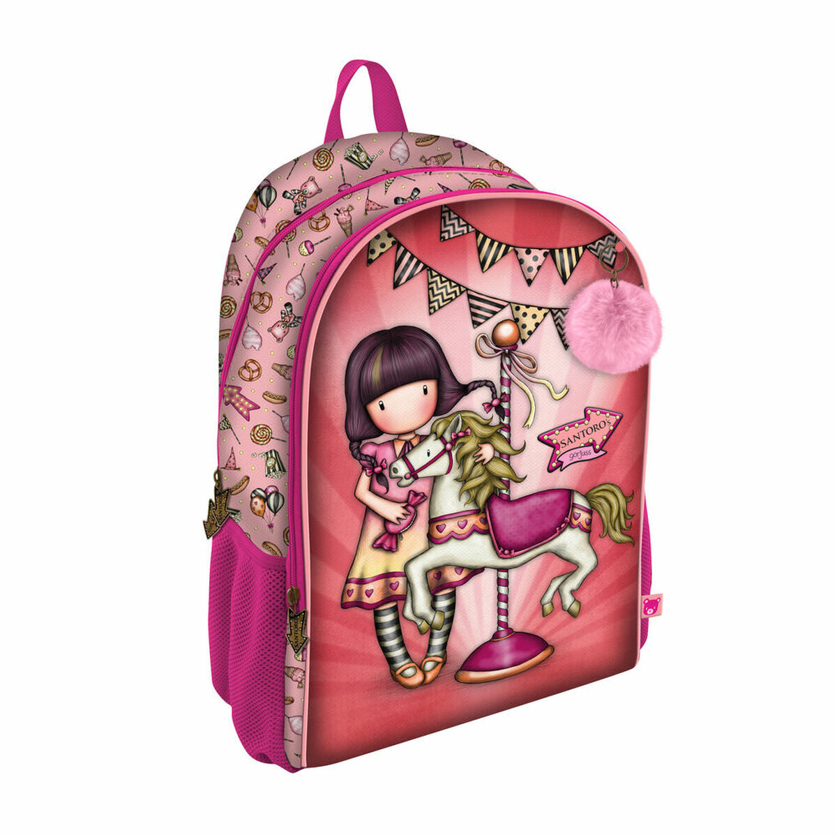 Ghiozdan Gorjuss Carousel Somon 31.5 x 40 x 22.5 cm - Birou și papetărie, Material școlar și educațional
