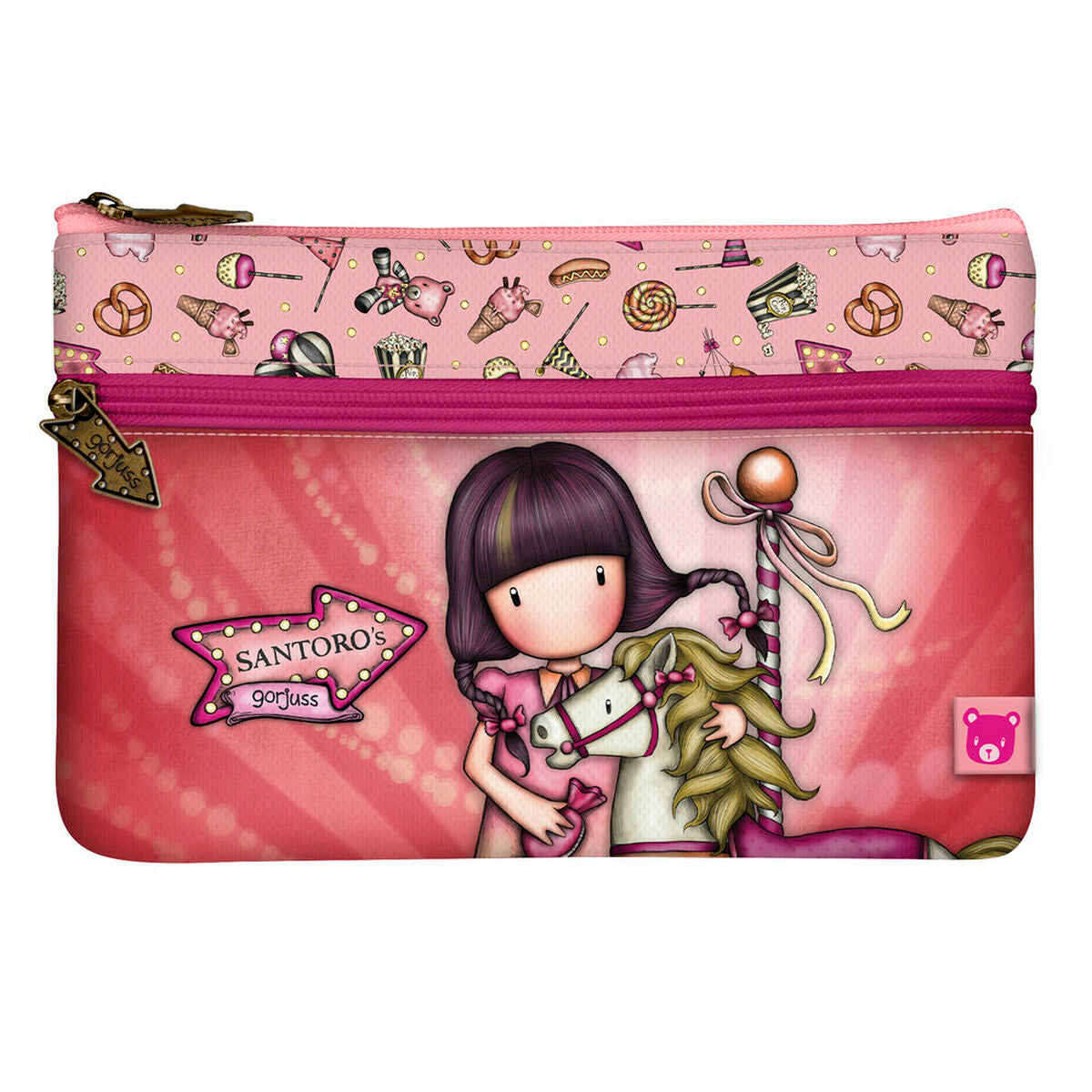 Penar Școlar Gorjuss Carousel Somon (23.4 x 15.5 x 1.5 cm) - Birou și papetărie, Material școlar și educațional