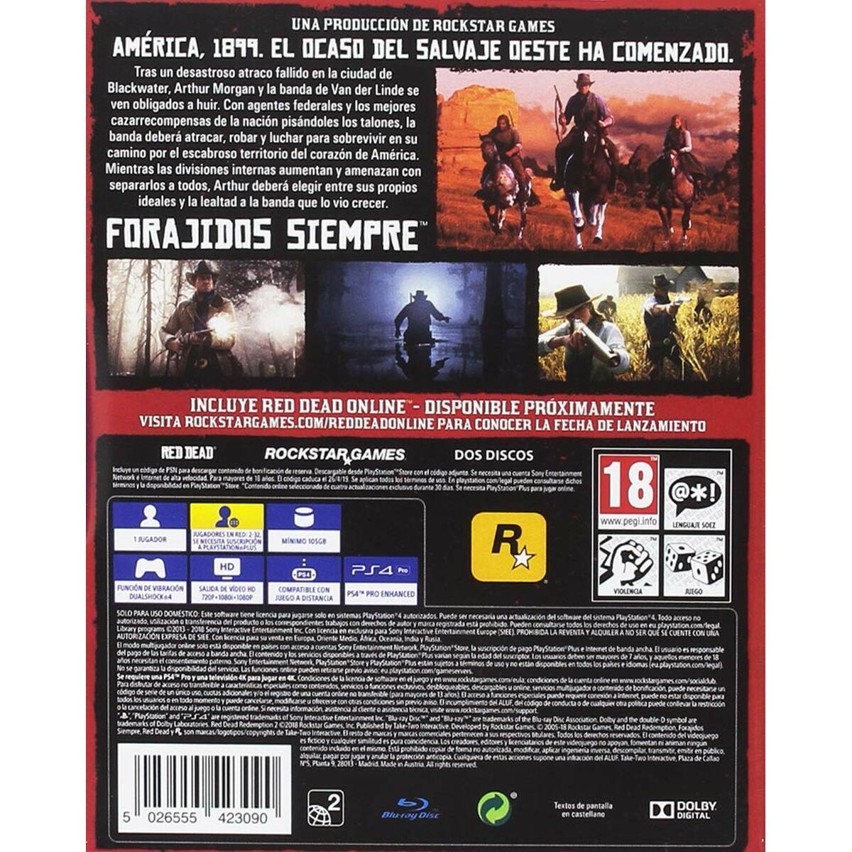 Joc video PlayStation 4 Sony RDR2 - Electronică, Joc video