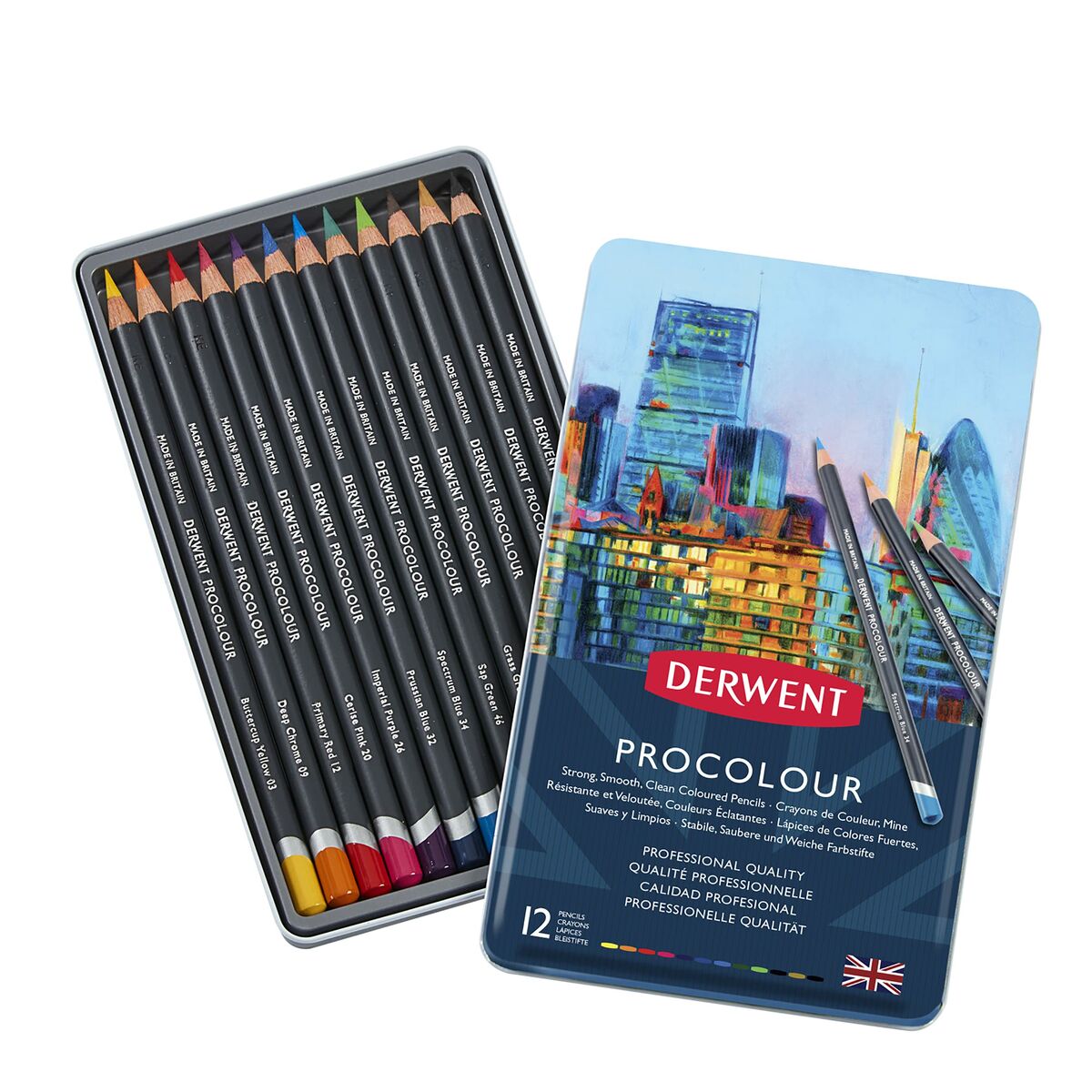 Creioane culori DERWENT Procolour Multicolor - Birou și papetărie, Arte și Meserii