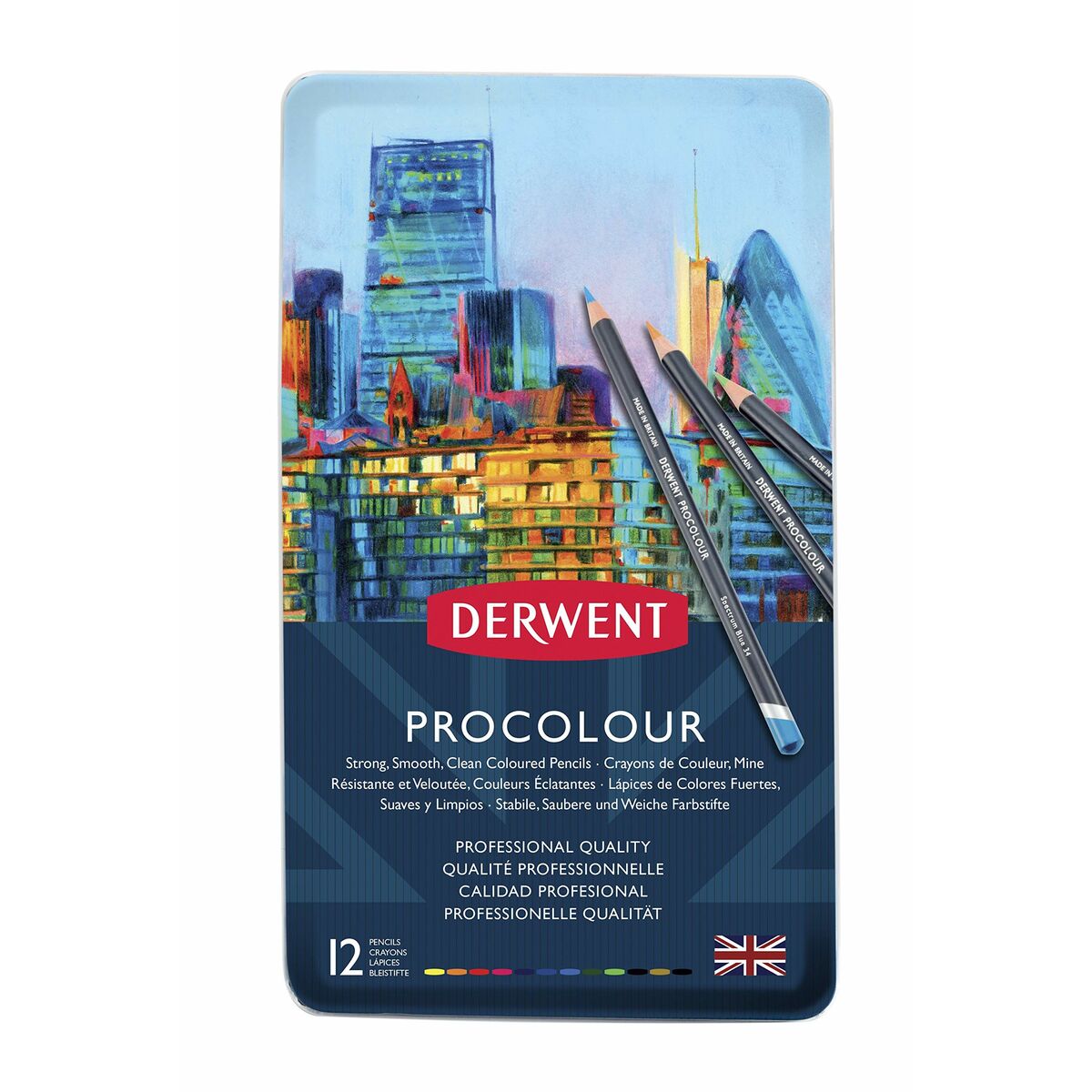 Creioane culori DERWENT Procolour Multicolor - Birou și papetărie, Arte și Meserii