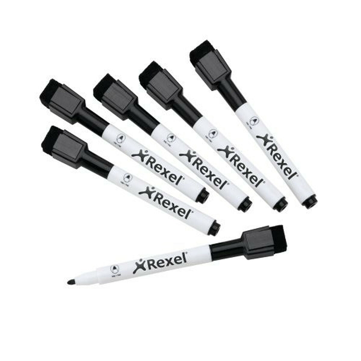 Marker pentru tablă albă Nobo Negru 6 Unități (6 Unități) - Birou și papetărie, Pixuri, creioane și articole de scris