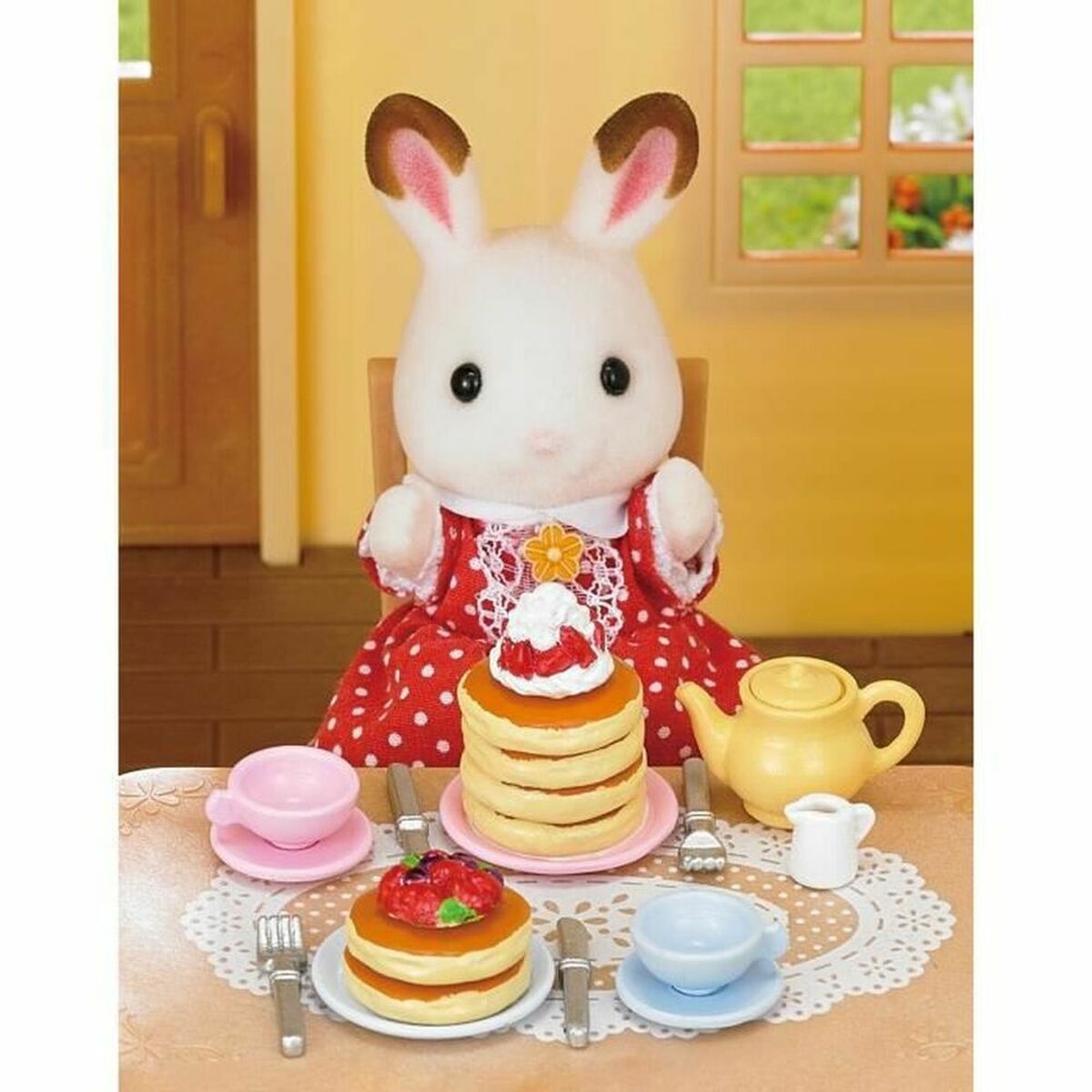Figurine de Acțiune Sylvanian Families SYLVANIAN FAMILIES 5225 Pancake Gouter Set - Jucarii si jocuri, Păpuși și figurine