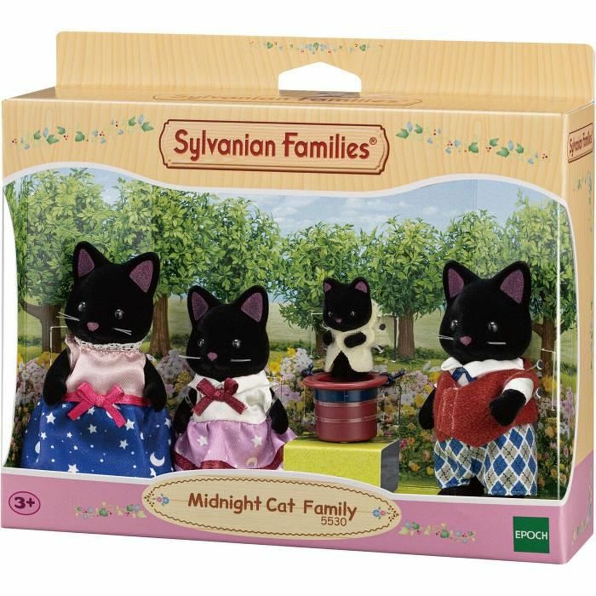 Figurine de Acțiune Sylvanian Families 5530 SYLVANIAN FAMILIES The Magician Cat Family For Children - Jucarii si jocuri, Păpuși și figurine