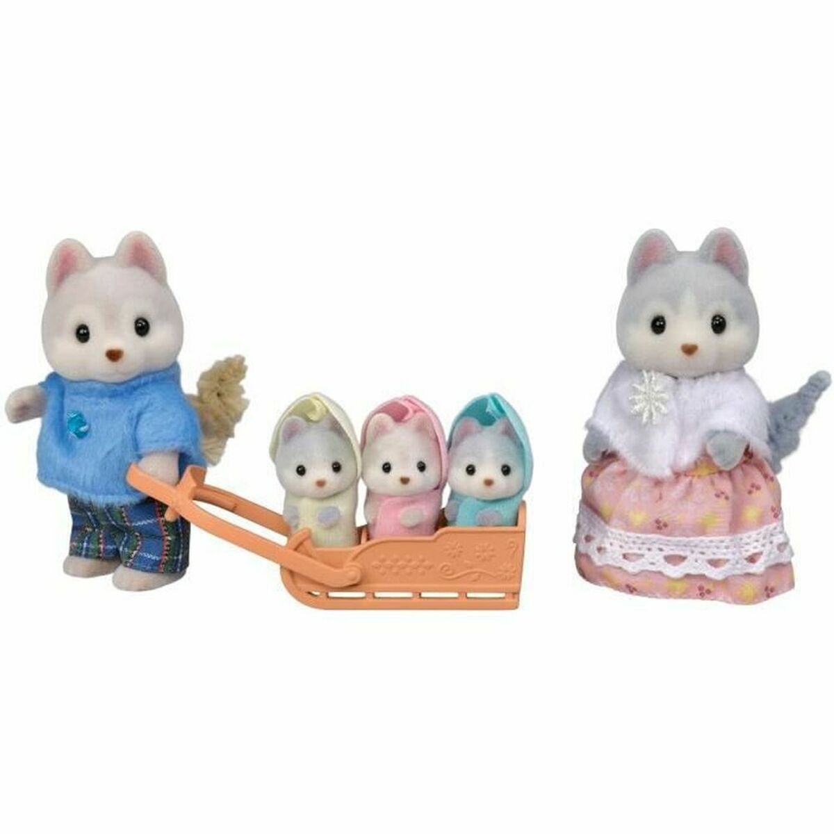Set de păpuși Sylvanian Families The Husky Family - Jucarii si jocuri, Păpuși și figurine