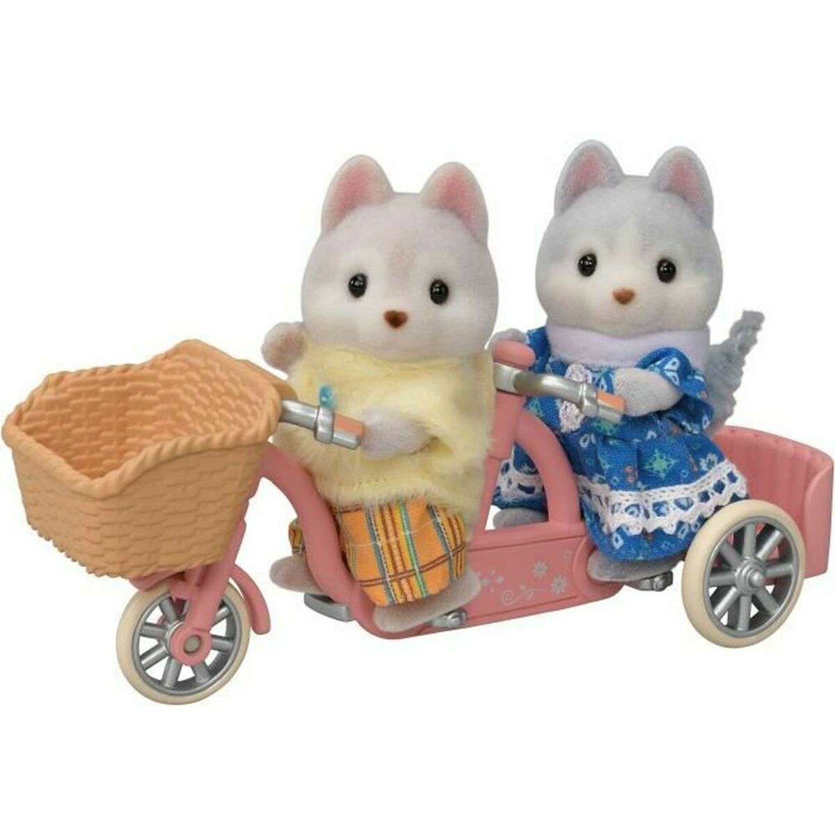 Playset Sylvanian Families Husky siblings and their tandem - Jucarii si jocuri, Păpuși și figurine
