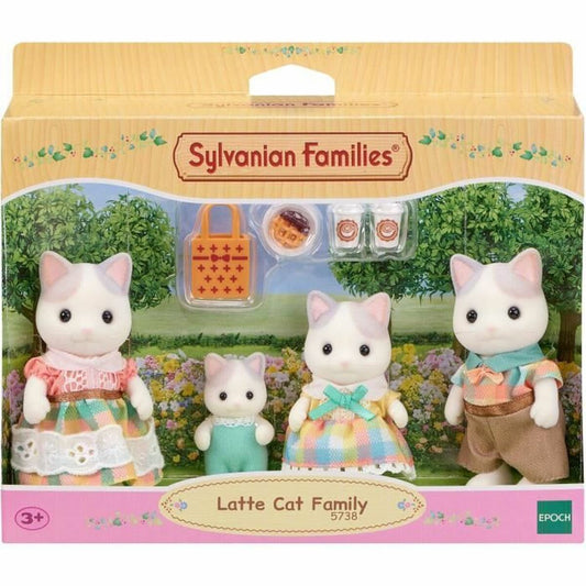 Accesorii pentru căsuțe de păpuși Sylvanian Families 5738 Latte Cat Family - Jucarii si jocuri, Păpuși și accesorii