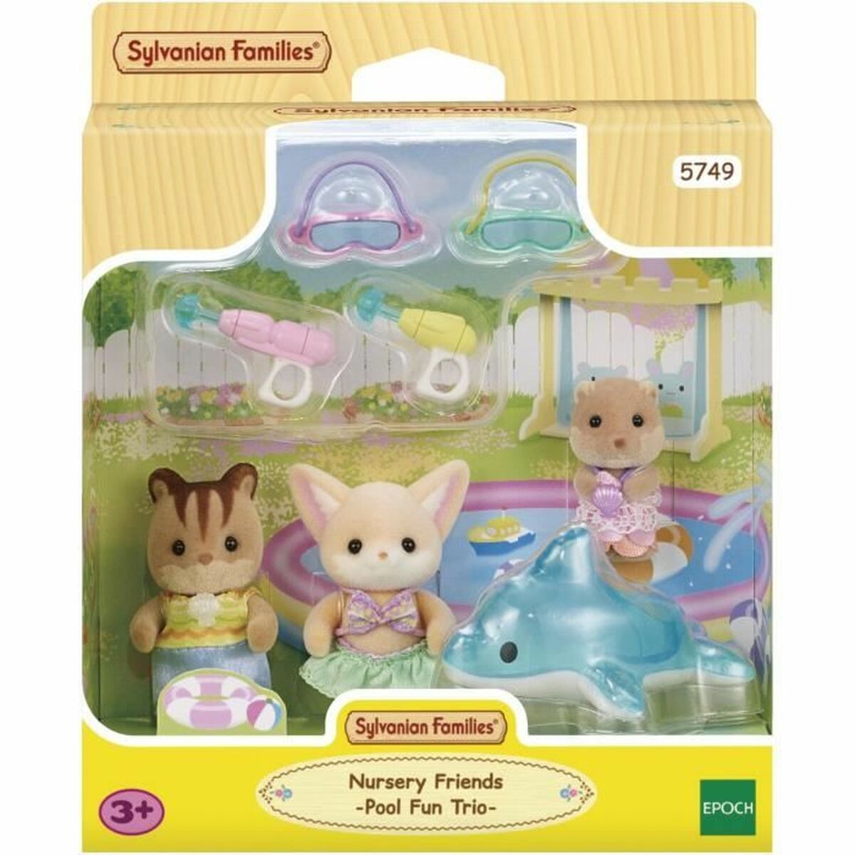 Accesorii pentru căsuțe de păpuși Sylvanian Families 5749 Nursery Friends Pool Fun trio - Jucarii si jocuri, Păpuși și accesorii