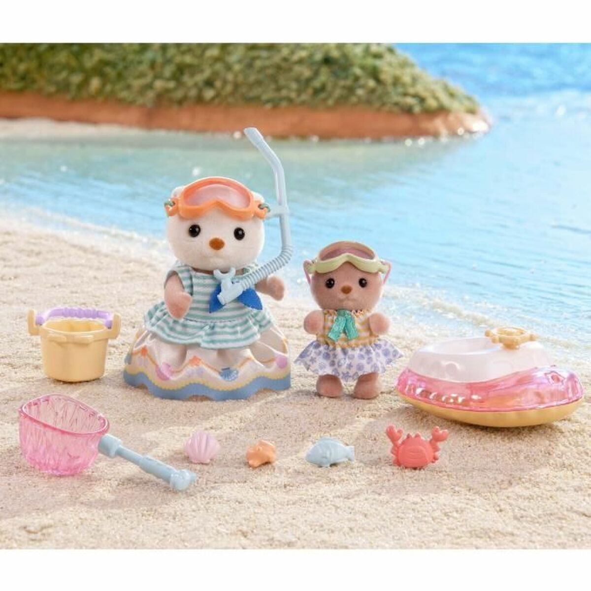 Figura îmbinată Sylvanian Families Las hermanas nutrias marinas animale - Jucarii si jocuri, Păpuși și figurine