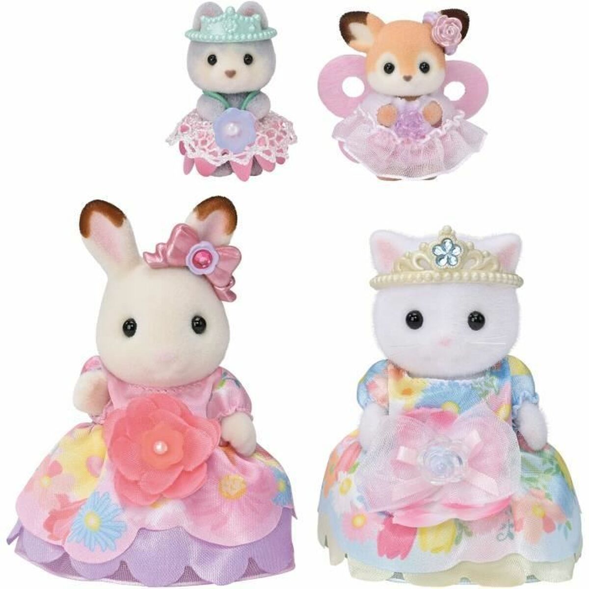 Figura îmbinată Sylvanian Families Princesas con vestidos de flores Prințesă - Jucarii si jocuri, Păpuși și figurine