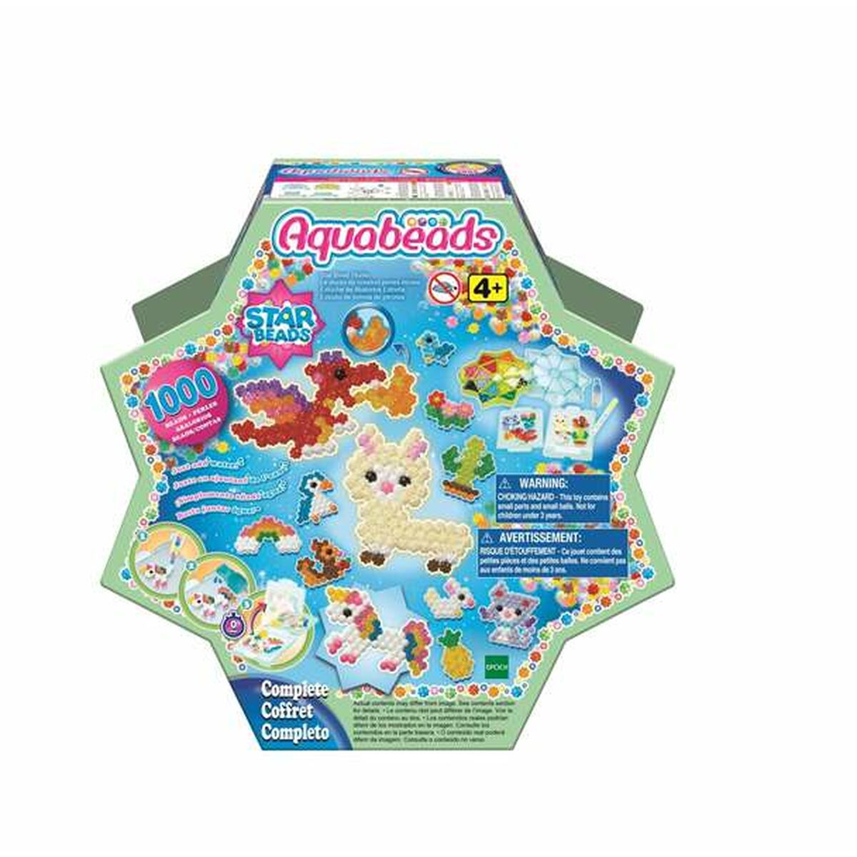 Mărgele Aquabeads Multicolor 1000 Piese - Jucarii si jocuri, Activități creative