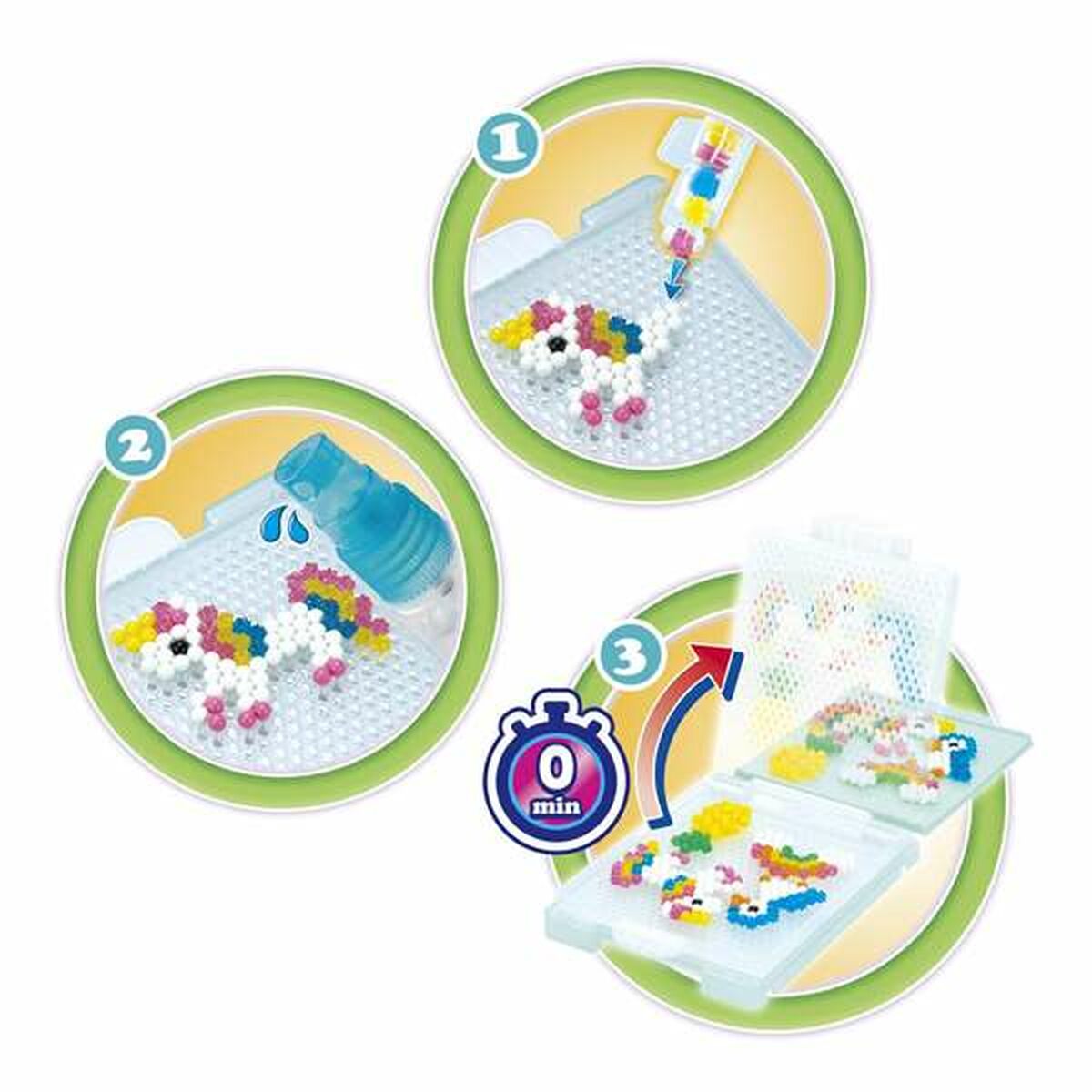 Mărgele Aquabeads Multicolor 1000 Piese - Jucarii si jocuri, Activități creative