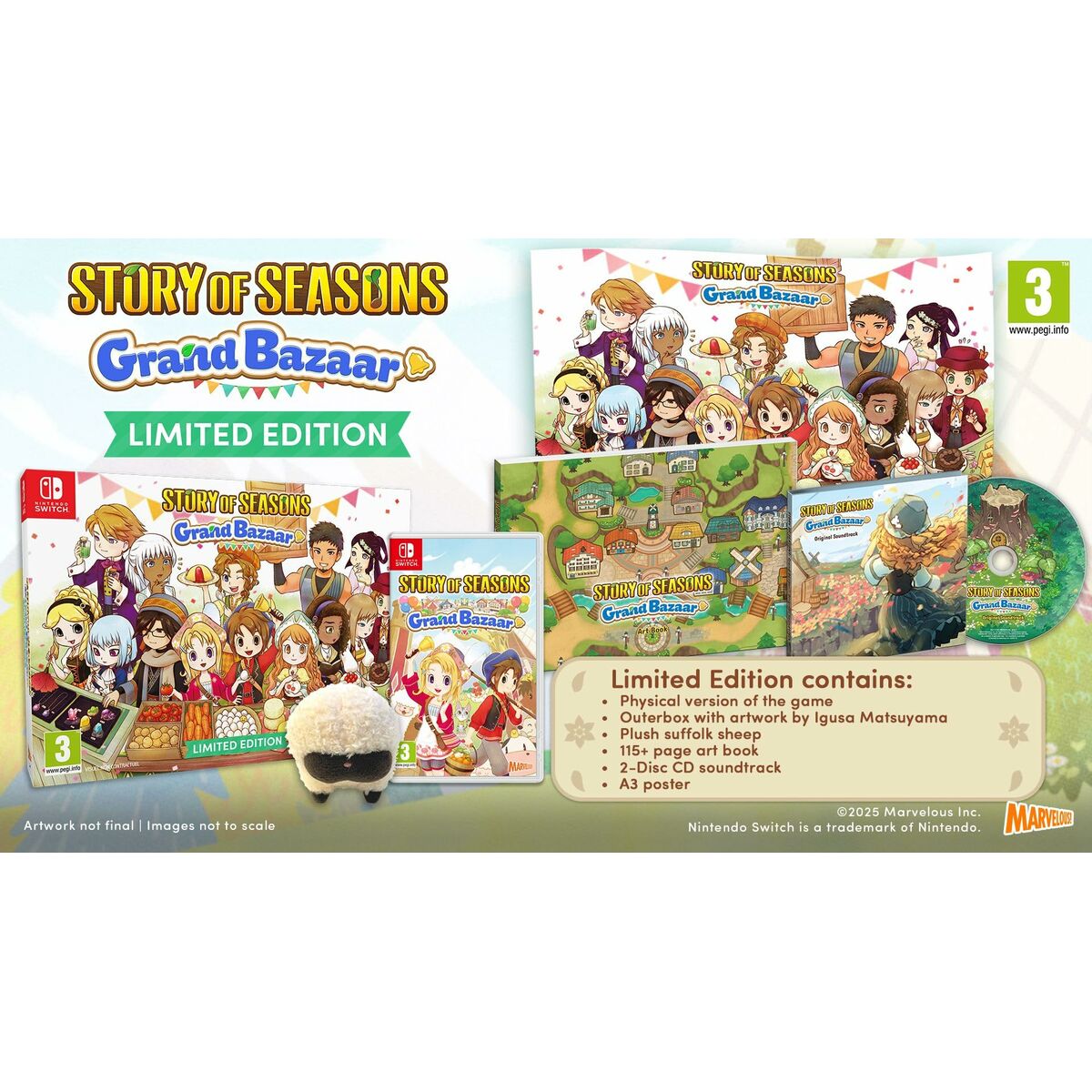 Joc video pentru Switch Just For Games Story of Seasons Grand Bazaar : Limited Edition - Electronică, Joc video