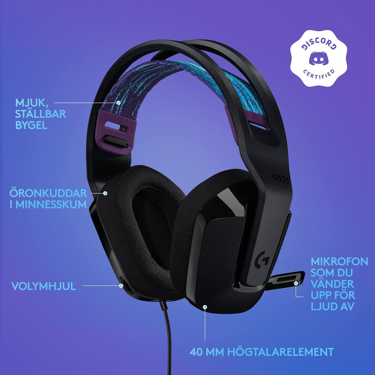 Căști cu Microfon Logitech 981-000978 Negru - Electronică, Joc video