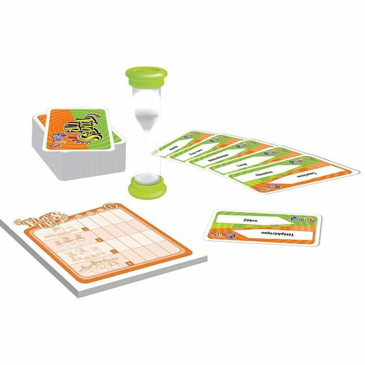 Joc deîntrebări și răspunsuri Asmodee Time's Up Family - Orange Version (FR) - Jucarii si jocuri, Jocuri și accesorii