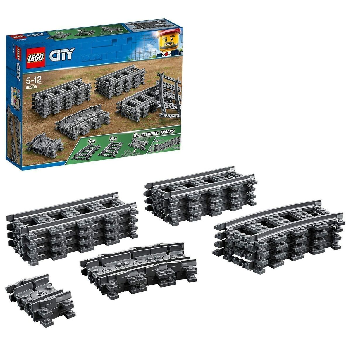 Playset Lego City 60205 Rail Pack 20 Piese - Jucarii si jocuri, Vehicule