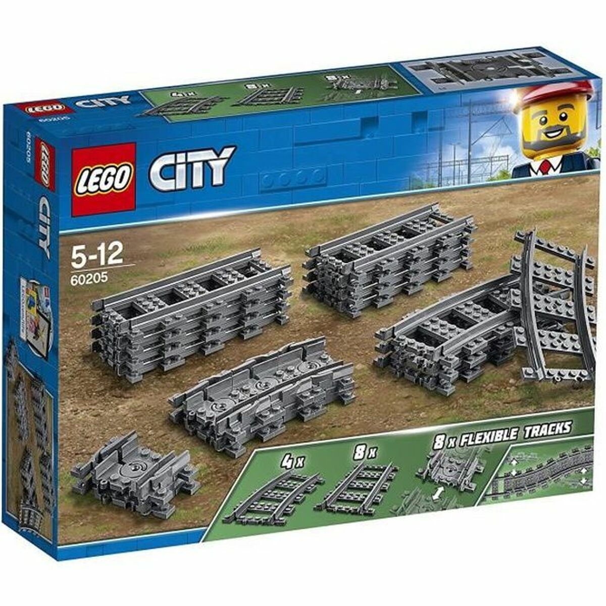 Playset Lego City 60205 Rail Pack 20 Piese - Jucarii si jocuri, Vehicule