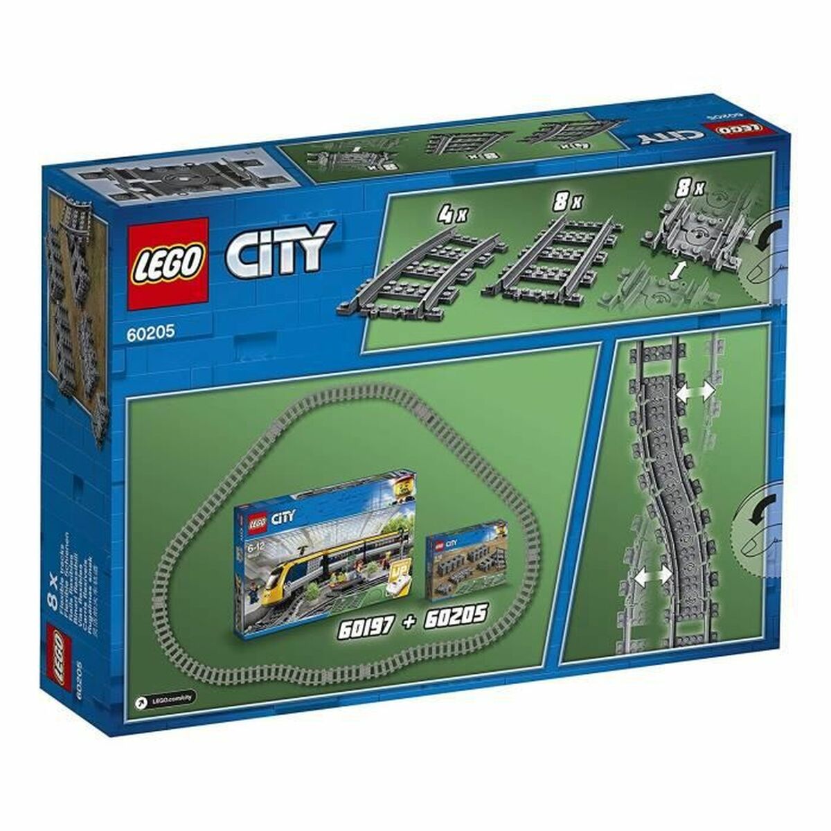 Playset Lego City 60205 Rail Pack 20 Piese - Jucarii si jocuri, Vehicule